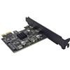 yuwqqoajv Scheda di espansione PCI E affidabile con Trasmissione ad velocità e Doppia interfaccia USB2 di Tipo C. Scheda di espansione USB3.2 PCIE Nera per
