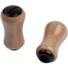 Marchfunny Pomello per mulinello con anello interno in lega di alluminio e impugnatura esterna in sughero naturale per DAIWA per TATULA 3A serie ALPHAS (2 pezzi, argento)