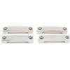 CHICIRIS 4 Anelli per Ponte in Acciaio Inossidabile per Kayak, Occhi da Fante, 42 Mm, per Fissare Coperture e Rimorchi per Barche.