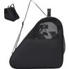 Generisch Borsa per pattini da ghiaccio - Zaino sportivo triangolare con grande capacità, 39 x 29 x 38 cm, tessuto Oxford resistente, 3 tasche spaziose, leggero e portatile