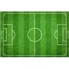 FOYTOKI Adesivo Pavimento Antiscivolo Calcio in PVC Verde, Tappeto Calcio Creativo per Soggiorno e Cameretta, Resistente e Facile da Pulire