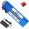 JHKJ Pacco Batteria al Litio da 48 V 6 Ah 8 Ah 10 Ah, Batteria di Ricambio al Litio da 48 Volt per Bici/Scooter Elettrico, batterie in PVC da 48 V con Caricabatterie