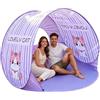 Generisch Tenda da spiaggia, protezione solare pieghevole, protezione UV per 2-3 persone, tenda da campeggio, per parco, giardino, terrazza, feste estive, picnic, escursioni, viaggi, vacanze, viaggi su strada