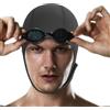 Generic Cuffie da bagno da donna - sottogola regolabile | Cuffia termica da bagno per acqua fredda, copricapo spesso resistente all'usura, accessorio da surf invernale per uomo, donna e acqua aperta