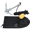 Canoashop.com Kit Ancora Canoa 1,5 kg Acciaio zincato per Canoa Kayak SUP e Piccole imbarcazioni