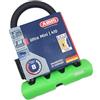 ABUS U-lock Ultra 410 + supporto per serratura SH34 - Serratura per bicicletta con grillo rotondo - Livello di sicurezza 8 - Nero/Verde -140 mm di altezza del grillo