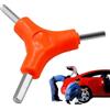 Generic Chiave esagonale a 3 vie - Chiave di riparazione bicicletta | Set di chiavi a Y in metallo, strumento di cacciavite multifunzione, dispositivo di regolazione di fissaggio compatto, strumento di