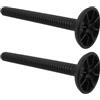 YARNOW Connettore per Kettlebell in Pp Nero, Accessorio per Allenamento della Forza a Casa, Design Salvaspazio e Prolunga la Durata Dell'attrezzatura