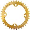 TANGSIYANG Monocorona MTB Rotondo 104BCD Corona Larga 32T 34T 36T 38 Denti Guarnitura Bicicletta 104 BCD Monoplate Bike Plate(38T,Golden)