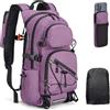 Wiserset Zaino da trekking da 25 l, da uomo e donna, piccolo zaino da viaggio leggero con supporto per telefono, zaino da trekking con strisce riflettenti, per ciclismo, campeggio, escursionismo