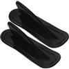 IDEANATEGRATE Pinna per Tavola da Surf Gonfiabile 2 Unitá in PVC Nera, Staccabile per Aumentare la Stabilità, Adatta per Seat Board e Tavola da Surf Inflatable
