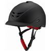 FytStycale Casco Equestre Visiera Corta Cinturino Mento Casco Equestre Regolabile per Equitazione, Blu Sfumato, M Bambino