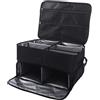 Jenivaint Organizer per Baule da Golfista, Pieghevole 45x34x26 Cm, può Contenere 2 Paia di Scarpe, 2 Abiti, 4 Scomparti, Doppio Strato, per Viaggi, Tornei, Viaggi, SUV per Auto. (Black)
