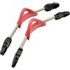 HavenlyCove Cinghie a molla in acciaio inossidabile per pinne subacquee, cinturino di ricambio 304 SS con manico in EPDM e fibbia per una facile installazione (XS nero)