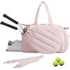 Genérico Borsa da viaggio per racchette da tennis, borsone sportivo impermeabile, scomparto ventilato per scarpe, grande capacità, per palestra, allenamento, pendolari, lavoro, sport all'aria aperta