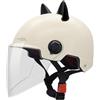 Generico Casque Velo Adulte Reglable Visier ABS Respirant - Protection Cyclisme Moto Scooter Skateboard Trottinette Urbain Conduite Sport Confort