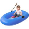 Hemousy Barca Gonfiabile,Canotto Trasparente Con Fondo Trasparente - Zattera Per Lago 160 X 110 Cm Per Adulti E Bambini Galleggiante Per Esplorazione E Attività Acquatiche Ricreative