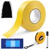 Windspeed Nastro adesivo per pickleball, 80 metri, senza residui, per kit di marcatura del campo, con metro a nastro, pennarello, scheda guida, borsa per riporre oggetti