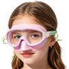 Generico Occhiali da Nuoto per Bambini con Coprinaso,Maschera Subacquea Grandangolare Antiappannamento - Antigroviglio Impermeabili con Coprinaso,Per Piscina Mare Lago Snorkeling Ragazzi Ragazze 4-16 Anni