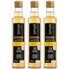 Apis Aurum Apisaurum Set 3 Bottiglie Aceto di Miele Artigianale - Condimento Naturale Senza Solfiti, Elegante Idea Regalo Gourmet dal Gusto Fruttato per Cucina e Tavola