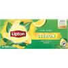 Lipton, Tè verde, tè verde asiatico, freddo o caldo, sapore di limone, benessere, ingredienti naturali al 100%, 30 bustine