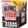 Wild West Steak Strips, 16x60g Original, carne secca proteica, snack proteico Beef Jerky, carne essiccata di manzo