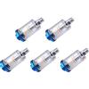 Yeeeoo Filtro Separatore Acqua-olio In Linea For Aerografo, Filtro For Tubo Flessibile Dell'aria In Linea Da 1/4 Di Pollice(5Pcs)