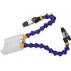 Keenso Strumento di Terza Mano per Braccio Flessibile per Mani D'aiuto per Progetti di Saldatura Professionali Base in Lega di Alluminio ABS 2 unità (2PCS)