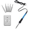 BUTIFULSIC Kit Saldatore Portatile Ferro da 60w a Riscaldamento Rapido, Lega di Alluminio Resistente, Set Professionale per Componenti Elettrici e Riparazioni Precise