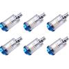 Yeeeoo Filtro Separatore Acqua-olio In Linea For Aerografo, Filtro For Tubo Flessibile Dell'aria In Linea Da 1/4 Di Pollice(6Pcs)