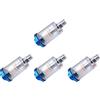 Yeeeoo Filtro Separatore Acqua-olio In Linea For Aerografo, Filtro For Tubo Flessibile Dell'aria In Linea Da 1/4 Di Pollice(4Pcs)