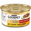 Gourmet Gold Dadini in Salsa 24 x 85 g Alimento umido per gatti - Pollo e Fegato