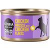 Cosma DUO Layer 6 x 70 g Umido per gatto - Mousse di Pollo con Pezzetti di Pollo