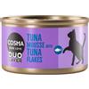 Cosma DUO Layer 6 x 70 g Umido per gatto - Mousse di Tonno con Pezzetti di Tonno