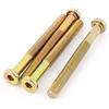 uxcell sourcingmap Filettato, M8 x 80 mm, viti a testa esagonale con bulloni, 4 pezzi, colore: bronzo