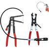 EASYKEENECOM 2 pezzi Morsetto Morsetto Morsetto a Morsetto a Morsetto Morsetto Morsetto di Scarico Morsetto Tubo Autoserrante Morsetto Flessibile Auto per Riparazione Auto