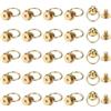 PATIKIL 25 Pcs Rivetto A Testa Tonda Con Anello Singolo 0.39x0.24 Con Retro A Vite, Kit Rivetti In Metallo Per Borsa Cintura Accessori Fai Da Te Per Lavorazione Pelle Borse A Mano, Oro