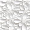 Stickyart Bianca Carta Da Parati 3D Effect Adesiva Muro Floreale 44.5cmx200cm Carta da Parati Adesiva Muro Camera da Letto Pellicola Adesive Per Mobili Bianco Rivestimento Parete Adesivi Soggiorno
