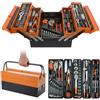 Dealix Cassetta Attrezzi Completa 85 Pezzi in Metallo - Set Utensili Professionali in Acciaio Cromo Vanadio con Valigetta Organizer