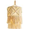 Happysnow Mano Fatto A Muro Arazzo Paralume Boemia macramè Boho Handcraft Nappa Arazzo sfondo testa parte parete