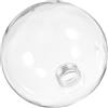 NESTINGHO Paralume di Ricambio in Vetro Trasparente Rotondo per Lampada G9, 2 Pezzi, Diametro 10 CM, per Lampadari da Soffitto e Ambienti Relax