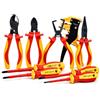 ingdaum Set di utensili INGDAUM® VDE, 9 pezzi, 5 pinze, 2 cacciaviti a taglio e 2 cacciaviti Pozidriv/Phillips, isolati contro 1000 V (versione 9.3)