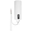 MIUKYUI Caldaia elettrica, serbatoio dell'acqua calda, compatta, serbatoio elettrico, 50 l, 80 l, 100 l, 120 l, 2000 W, IPX4, 25-75 °C, con doccetta e rubinetto per cucina, bagno (100 L)