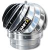 SUNIFY Comignolo Girevole Acciaio Inox - Aspiratore Eolico Antifumo per Camino e Canna Fumaria, Migliora il Tiraggio del Camino, Cappello Camino Rotante Antivento per Stufa e Ventilazione - Ø250 mm