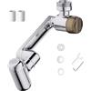 Generico Sink Extender For Faucet - Brass 3.54In 1080° Rotatable Aerator | 4 Modes Adjustable Faucet Extender | Water Saver Nozzle For Kitchen, Bathroom, Shower, Hotel, Dorm