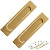 Cyberwork 2 maniglie scorrevoli per porte scorrevoli, stile minimalista, maniglie scorrevoli, aperture laterali, in lega di alluminio, per porte scorrevoli, armadi, cassetti, 149 mm (Stile 6)