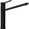 SCHOCK | Miscelatore Papilio Nero a Canna Piatta Inclinata, h259,5 mm