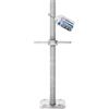 GeZu Impex Base Jack per Ponteggi 650 x 38 mm Zincato a Caldo Set di 16 Viti di Livellamento Regolabili in Altezza