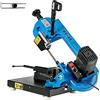 FlowerW Sega a nastro in metallo 1000 W verticale 0°-45° per tagliare legno, metallo, fibra di vetro, plastica, blu