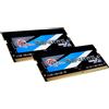 G.Skill SO DDR4 PC 3200 CL22 Kit 16GRS (2 x 8GB, 3200 MHz, DDR4-RAM, SO-DIMM), Memoria RAM, Nero